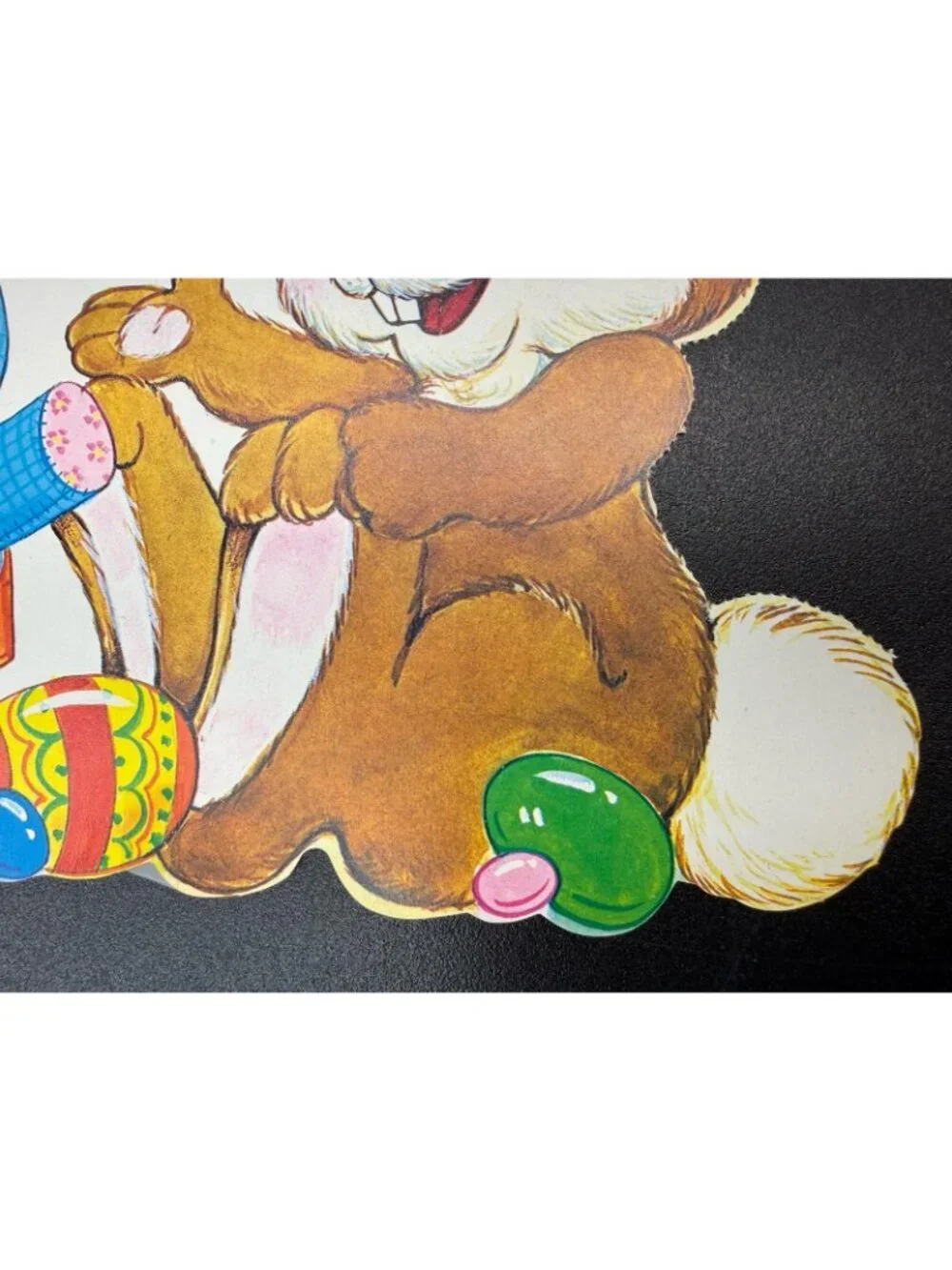 Vintage Easter Spring Bunny Rabbit Die Cut Paper Decoration Cutout